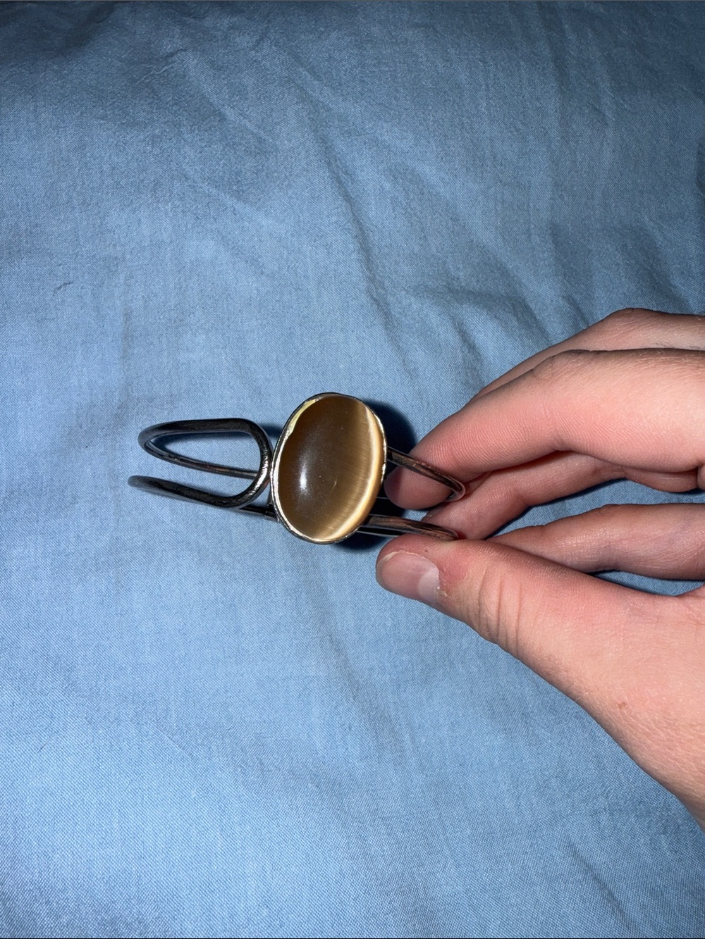 Women's Brown Stone Cuff Bracelet - Unbranded